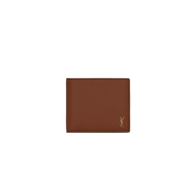 YSL TINY CASSANDRE EASTWEST WALLET IN GRAINED LEATHER ‎607727DTI0W2126 (11*9.5*2.5cm)